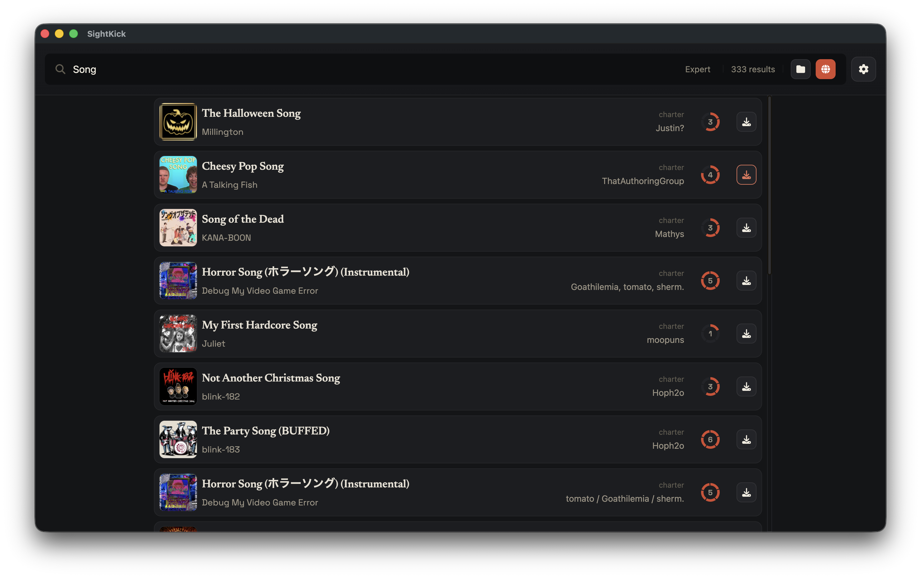 Song search